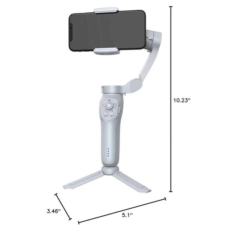 White Smartphone Gimbal with Control Panel - Picture 3 of 7